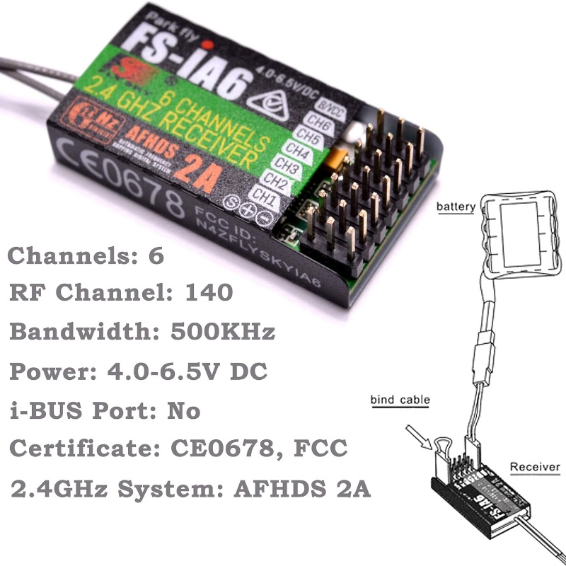 Flysky FS-IA6 Receiver 6CH Dua – Fpv Drone Antenna recenzja i cena