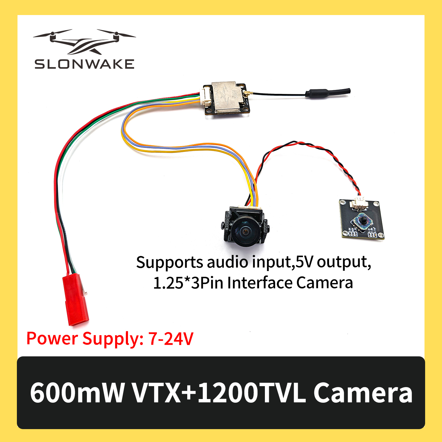 SLONWAKE 5.8G 600mW 7-24V FPV  – Fpv Drone Receiver recenzja i cena