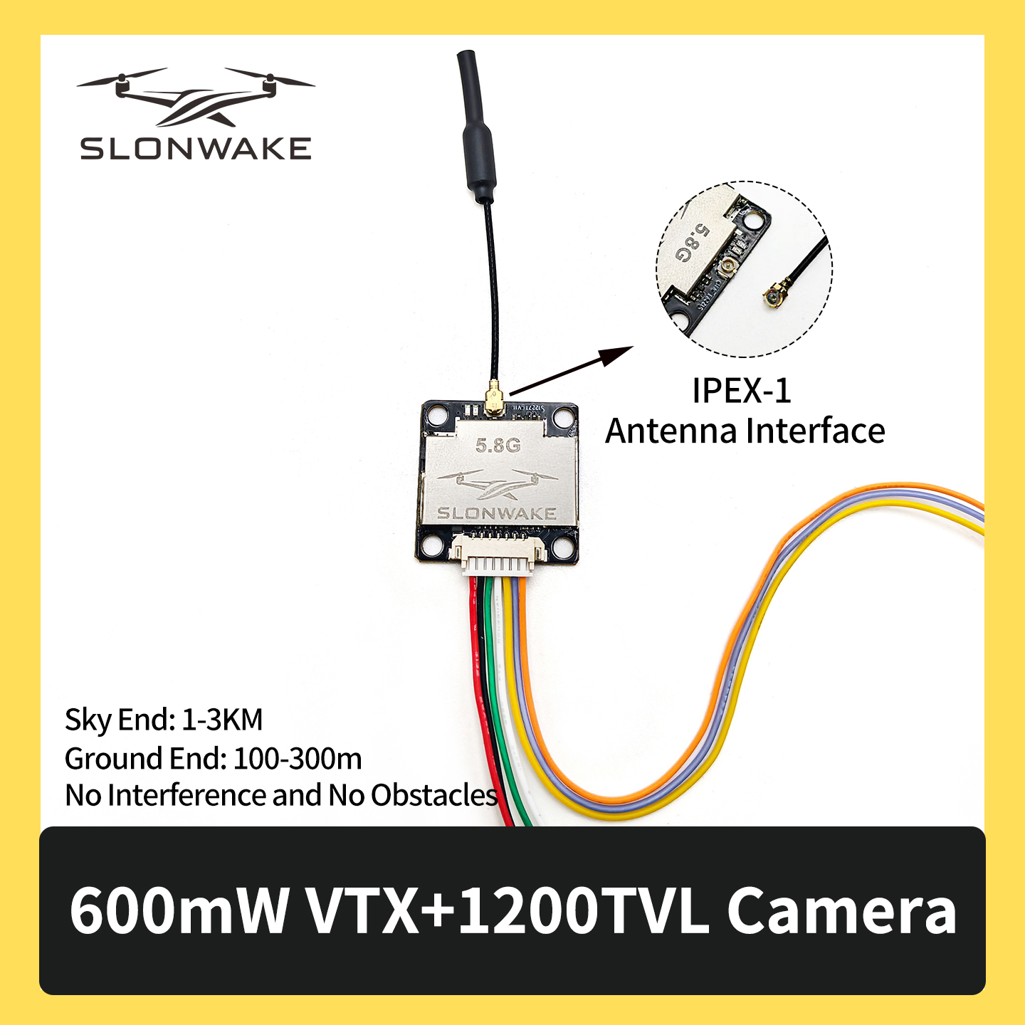 SLONWAKE 5.8G 600mW 7-24V FPV  – Fpv Drone Receiver recenzja i cena