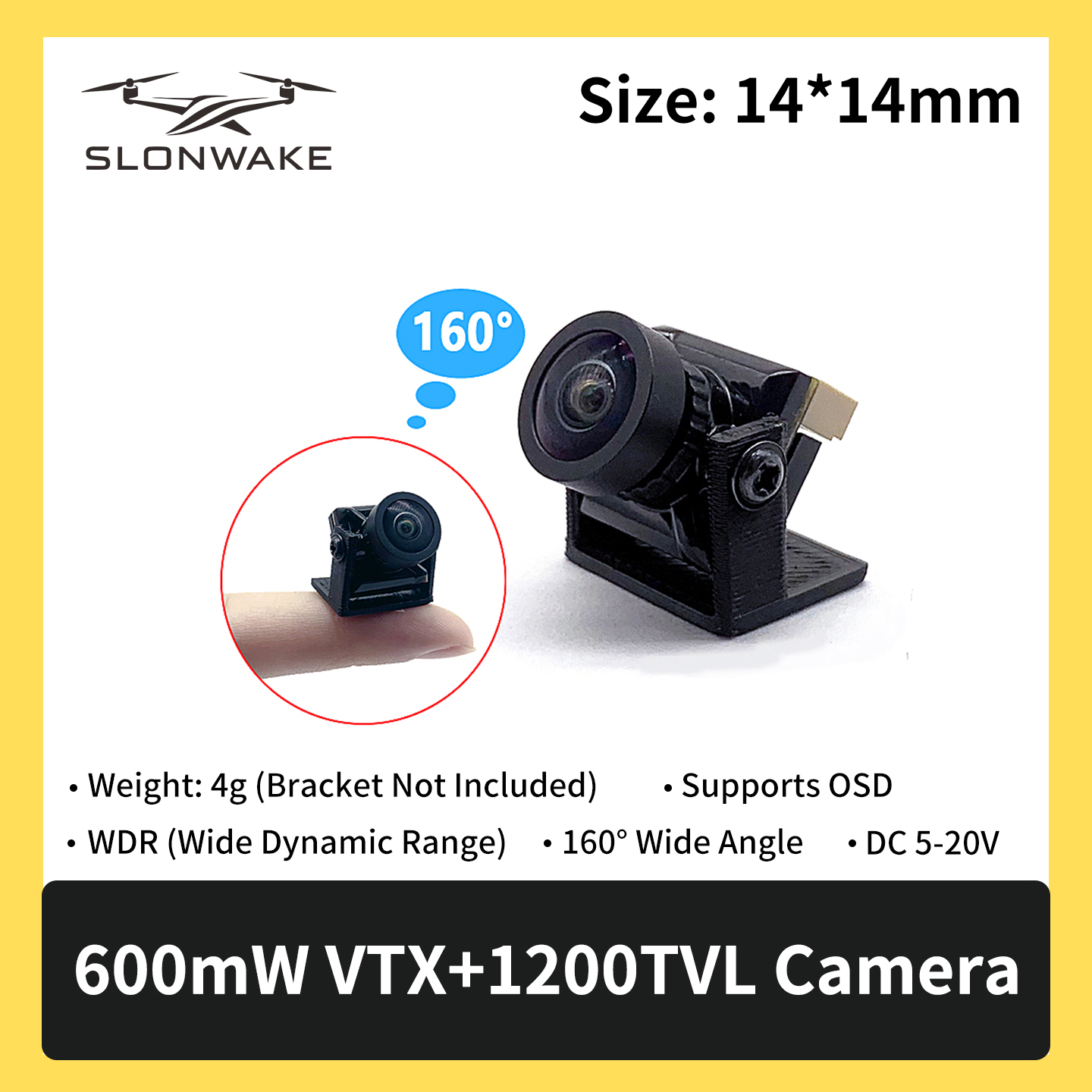 SLONWAKE 5.8G 600mW 7-24V FPV  – Fpv Drone Receiver recenzja i cena