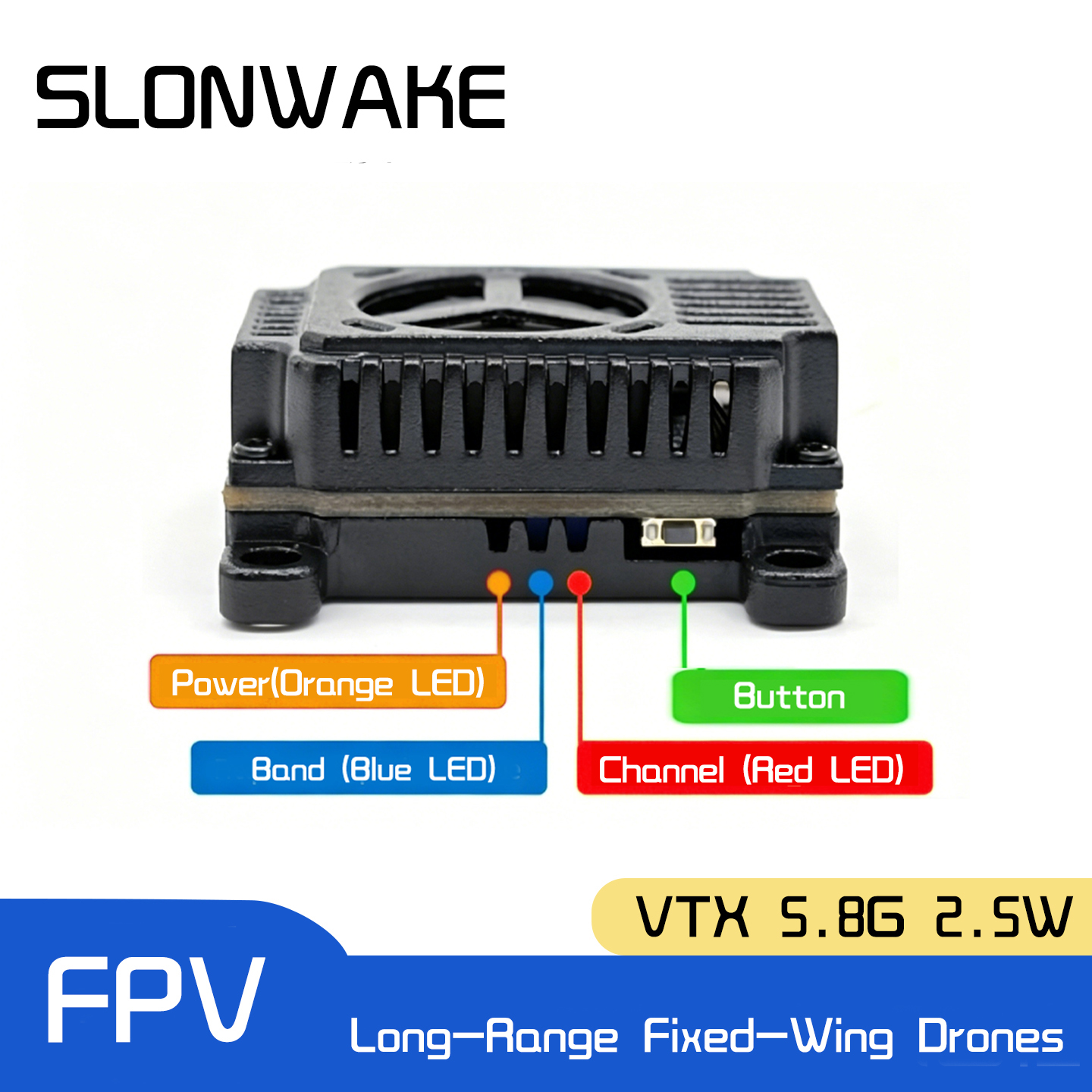 SLONWAKE 5.8G 48CH FPV Transmi – Fpv Drone Receiver recenzja i cena