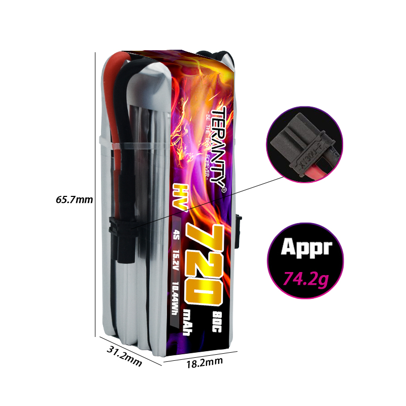 TERANTY 720mAh 4S 15.2V HV Lip – Fpv Drone Kit recenzja i cena