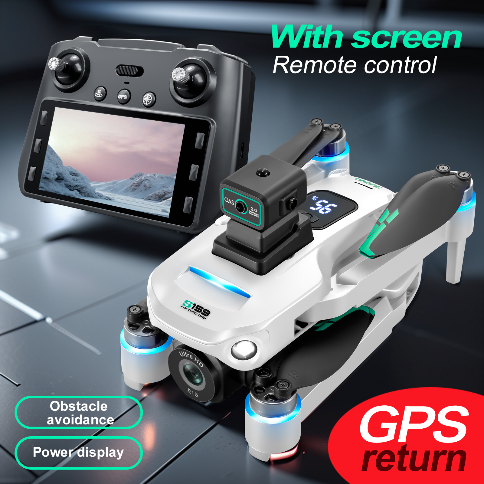S159 GPS Drone 4K Profesional  – Fpv Drone Charger recenzja i cena