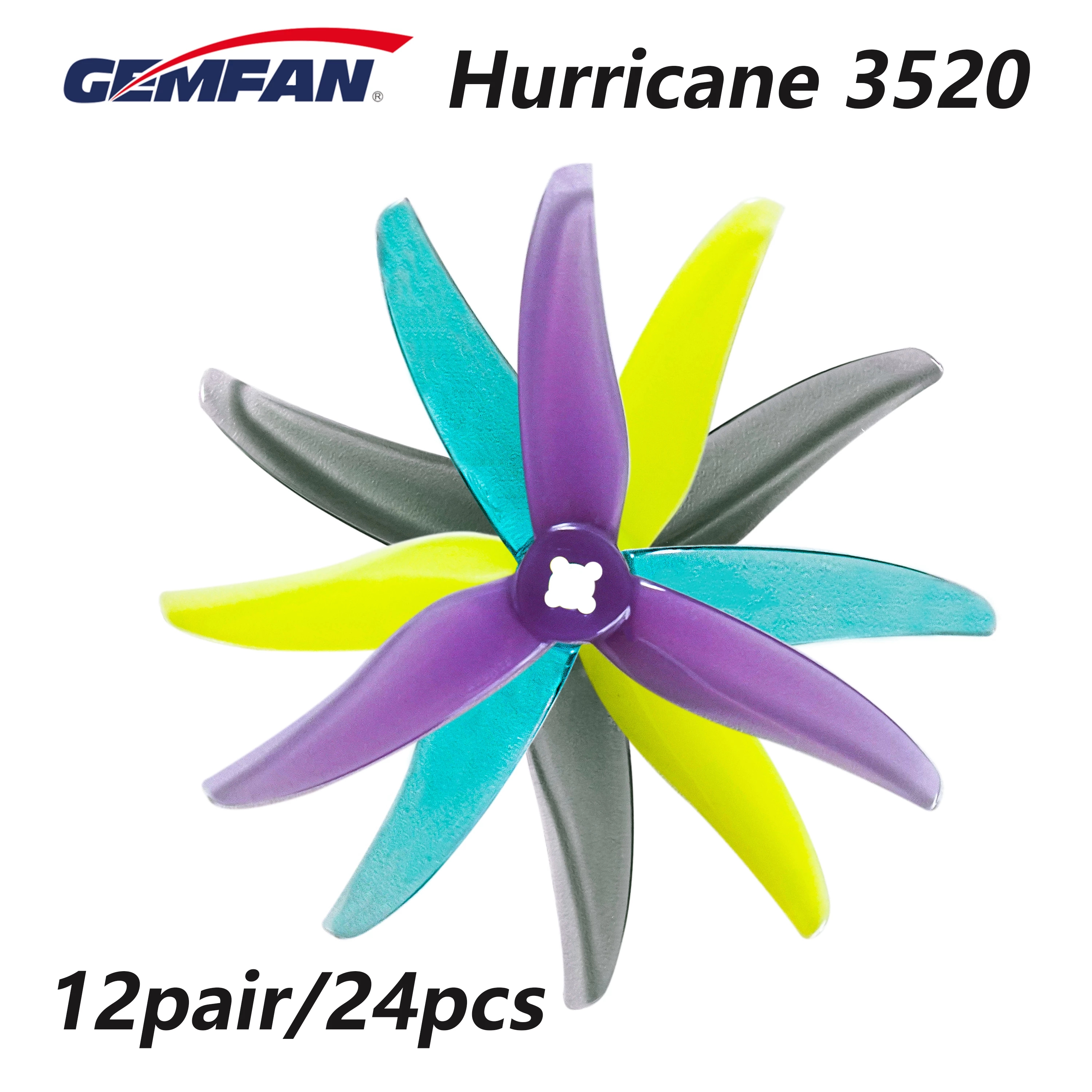 24pcs/12pairs Gemfan Hurricane – Fpv Drone Goggles recenzja i cena
